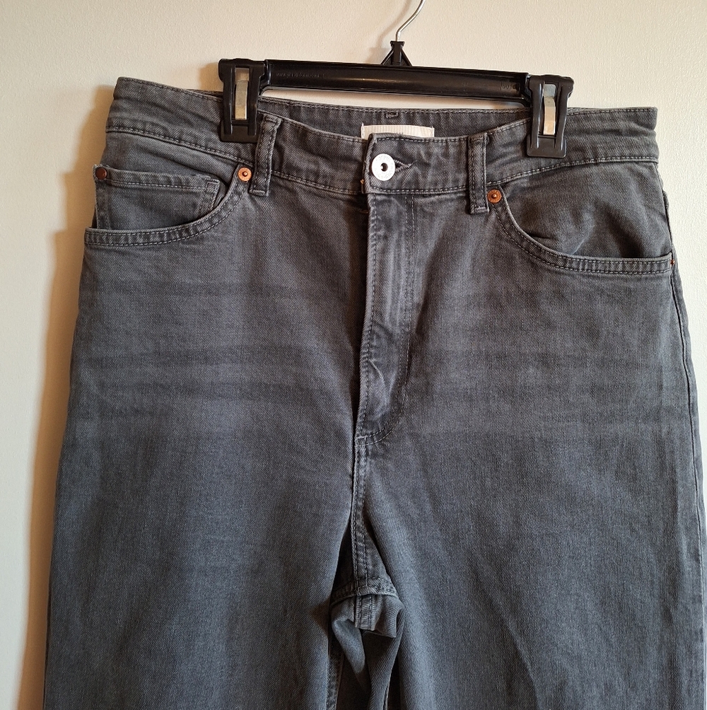 H&M Bleecker High Rise Wide Leg Jeans Size 8 - Picture 4 of 12
